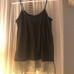 American Eagle Gray Tank Top - Size Small